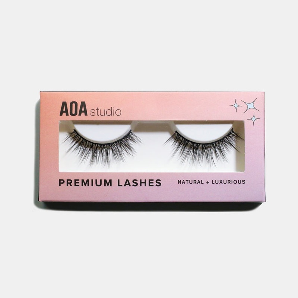 AOA False Lashes - “Amanda” black faux mink lashes NEW